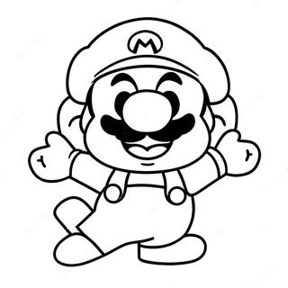 Cappy Mario In Action Coloring Page 125565-59485