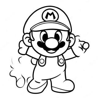 Cappy Mario In Action Coloring Page 125565-59487