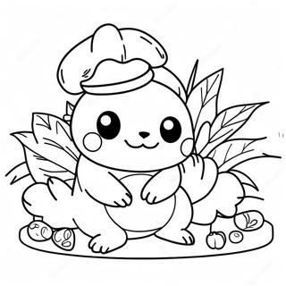 Pokemon Thanksgiving Coloring Pages