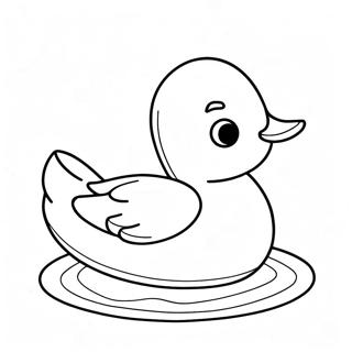 Paper Duck Coloring Pages