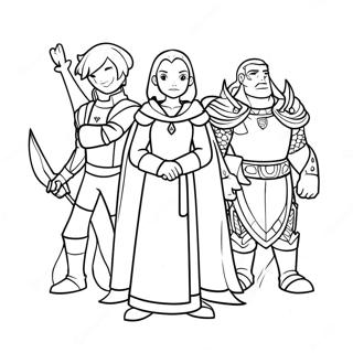 Nimona And Friends Coloring Page 125671-59576