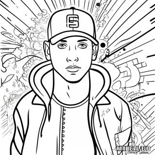 Eminem Graffiti Art Coloring Page 125801-59679