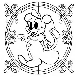 Disney Stained Glass Coloring Pages