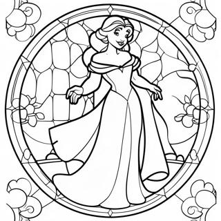 Disney Stained Glass Coloring Page 125822-59682