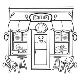 Butterbean Cafe Coloring Pages