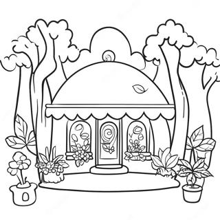 Butterbean Cafe Magical Garden Coloring Page 125850-59712