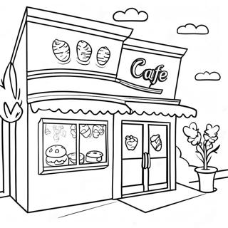 Butterbean Cafe Delicious Treats Coloring Page 125851-59713