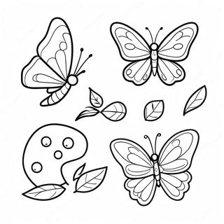 Life Cycle Of A Butterfly Coloring Page 125874-59724