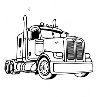 Peterbilt Truck Coloring Page 125926-59763