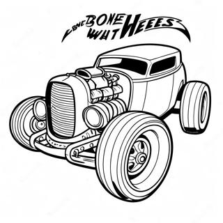 Bone Shaker Hot Wheels Racing Coloring Page 126033 59857