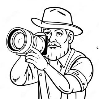 Titan Cameraman Holding Camera Coloring Page 126056-59866