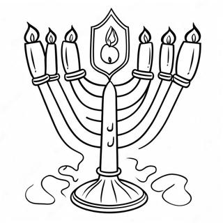 Beis Hamikdash With Golden Menorah Coloring Page 126109 59910