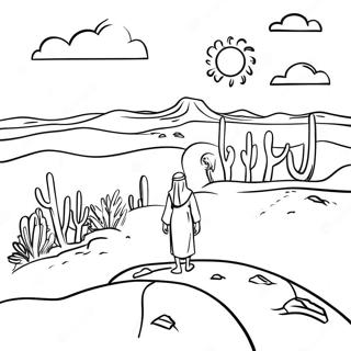 Beis Hamikdash In The Desert Coloring Page 126110-59913