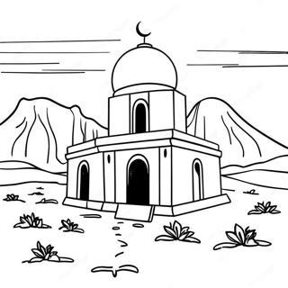 Beis Hamikdash In The Desert Coloring Page 126110-59914