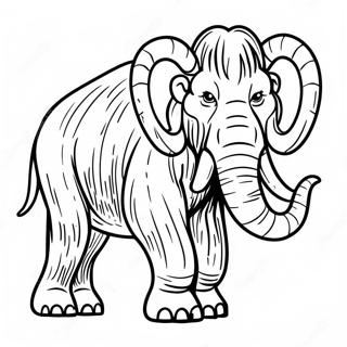 Woolly Mammoth Coloring Page 126185-59961