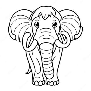 Woolly Mammoth Coloring Page 126185-59963