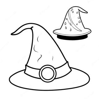 Magical Wizard Hat Coloring Page 126316 60070