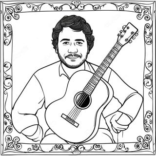 Ivan Cornejo With Guitar Coloring Page 126367-60109
