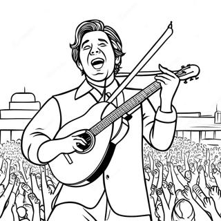 Ivan Cornejo In Concert Coloring Page