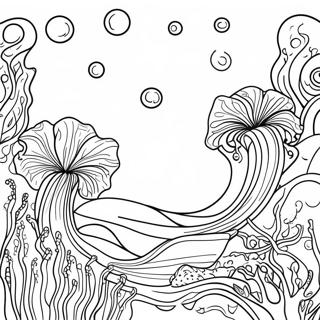 Wavy Seaweed Patterns Coloring Page 126394-60140