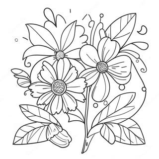 Summer Flowers Coloring Pages