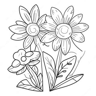 Summer Flowers Coloring Page 126546-60244