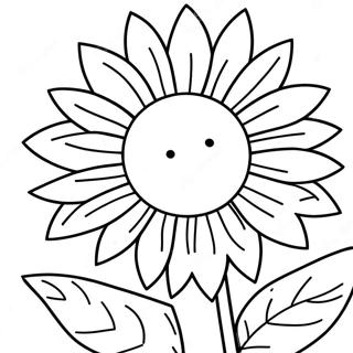 Bright Sunflower Coloring Page 126547-60245