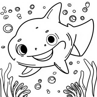 Cool Shark Boy Underwater Coloring Page 126572 60268