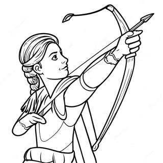 Bow And Arrow Coloring Pages