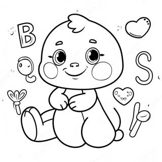 Cute Baby Shower Alphabet Coloring Page 126754 60407