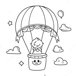 Fun Baby Shower Abc Balloon Coloring Page 126756-60414
