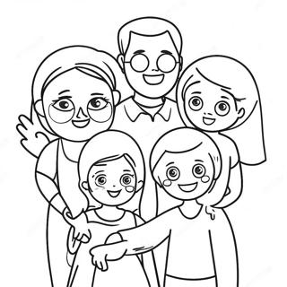 I Love My Family Coloring Page 126779-60423