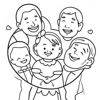 I Love My Family Coloring Page 126779-60424