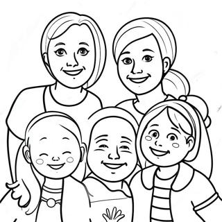 Happy Family Together Coloring Page 126780-60426