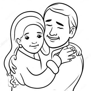 Caring Family Hug Coloring Page 126782-60433