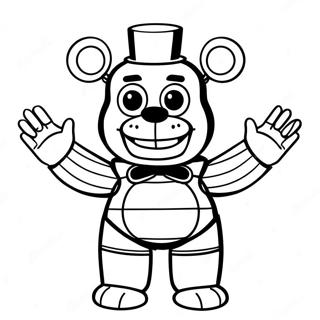 Colorful Puppet Fnaf Coloring Page 126807-60451