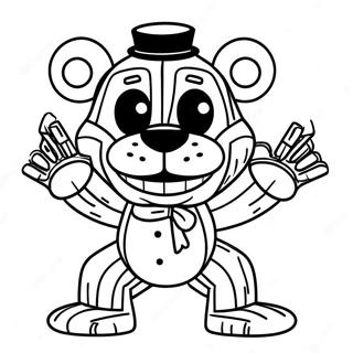 Happy Puppet Fnaf Coloring Page 126808-60454