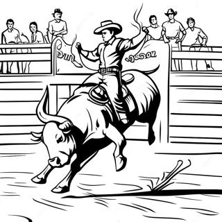 Pbr Bull Riding Coloring Pages