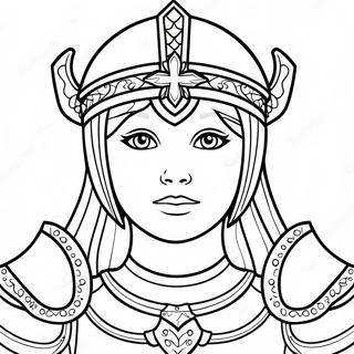 Girl Armor Of God Coloring Pages