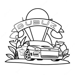 Subaru Coloring Pages