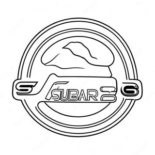 Subaru Logo Coloring Page 126985-60582