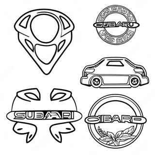 Subaru Logo Coloring Page 126985-60584