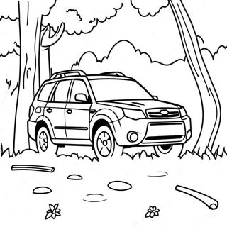 Subaru Forester In Nature Coloring Page 126988-60593