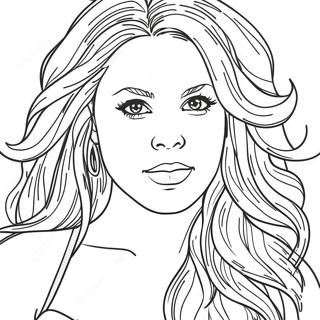 Shakira Coloring Page 127011-60602