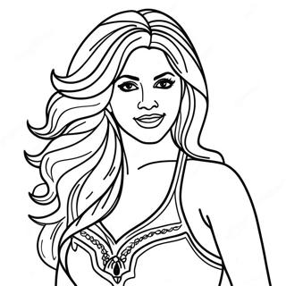 Shakira Coloring Page 127011-60603