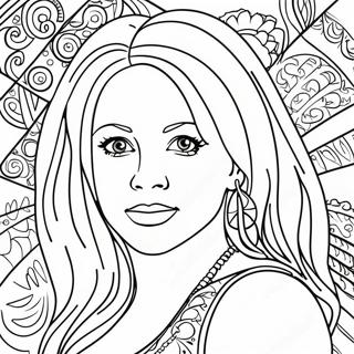 Shakira Coloring Page 127011-60604