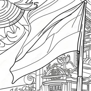Traditional Colombian Flag Coloring Page 127092-60678