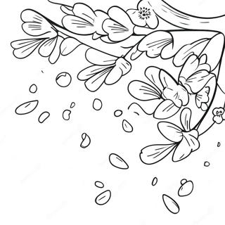 Cherry Blossom Petals Falling Coloring Page 127115 60690