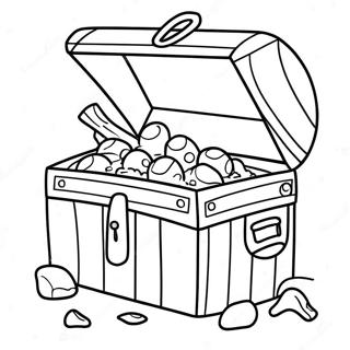 Treasure Chest Coloring Pages