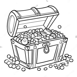 Treasure Chest With Jewels Coloring Page 127143-60720